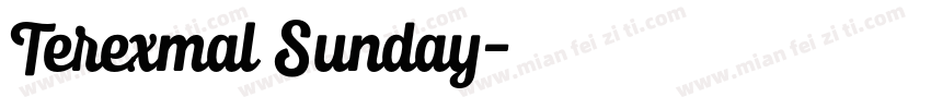 Terexmal Sunday字体转换